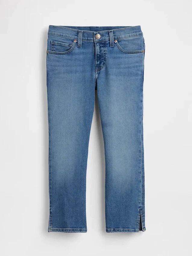 Jeans capri a vita bassa