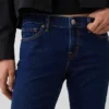 Jeans capri a vita bassa