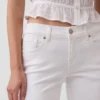 Jeans capri a vita bassa