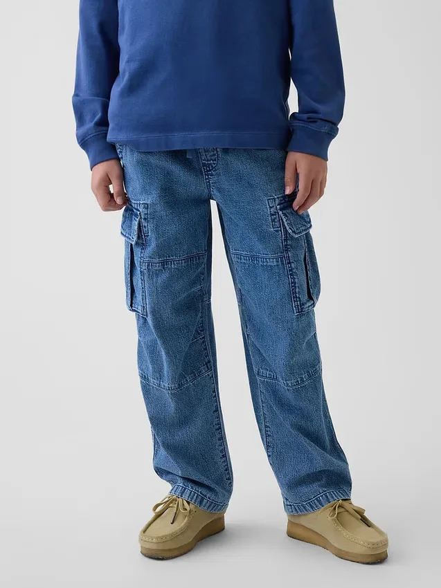 Jeans cargo Easy per bambini