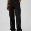 Jeans cargo larghi a vita media in stile anni '90