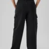Jeans cargo larghi a vita media in stile anni '90