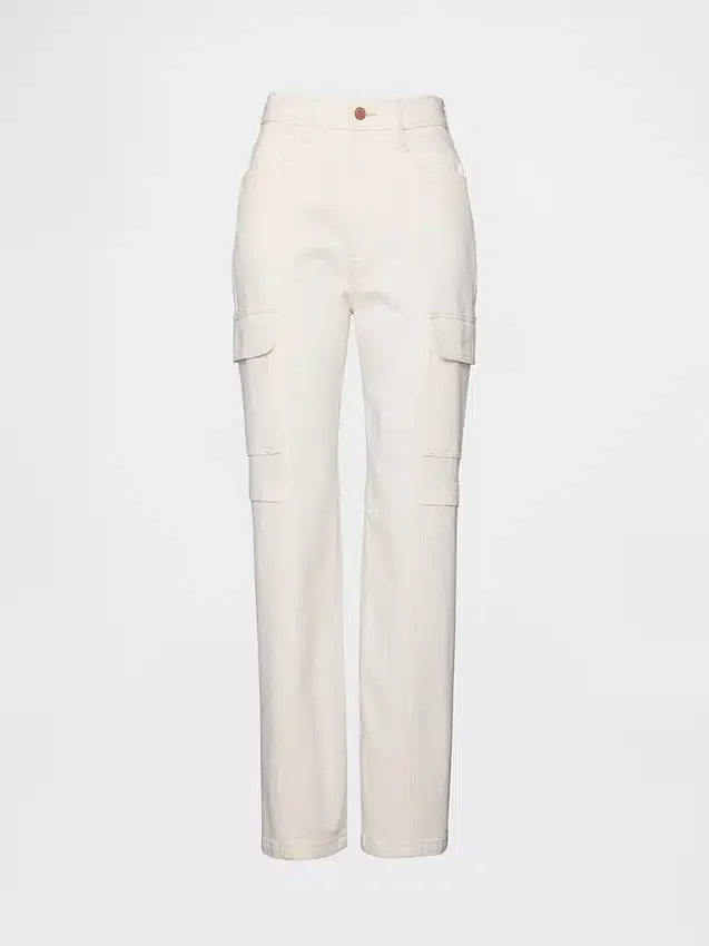 Jeans cargo larghi a vita media in stile anni '90