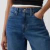 Jeans cropped a vita alta