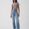 Jeans cropped a vita alta, slim e dritti in stile anni '90