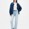 Jeans cropped a vita alta, slim e dritti in stile anni '90