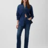 Jeans cropped a vita alta, slim e dritti in stile anni '90