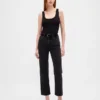 Jeans cropped a vita alta, slim e dritti in stile anni '90