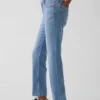 Jeans cropped a vita alta, slim e dritti in stile anni '90
