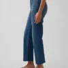 Jeans cropped a vita alta, slim e dritti in stile anni '90