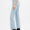 Jeans cropped a vita alta, slim e dritti in stile anni '90