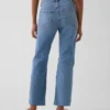 Jeans cropped a vita alta, slim e dritti in stile anni '90