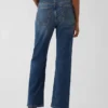Jeans cropped a vita alta, slim e dritti in stile anni '90