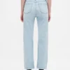 Jeans cropped a vita alta, slim e dritti in stile anni '90