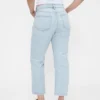 Jeans cropped a vita alta, slim e dritti in stile anni '90