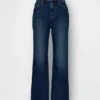Jeans cropped a vita alta, slim e dritti in stile anni '90