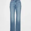 Jeans cropped a vita alta, slim e dritti in stile anni '90