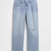 Jeans cropped a vita bassa e dal taglio morbido