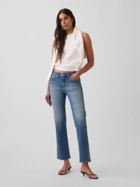 Jeans cropped a vita bassa, lunghi e dal taglio slim