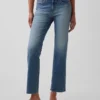 Jeans cropped a vita bassa, lunghi e dal taglio slim