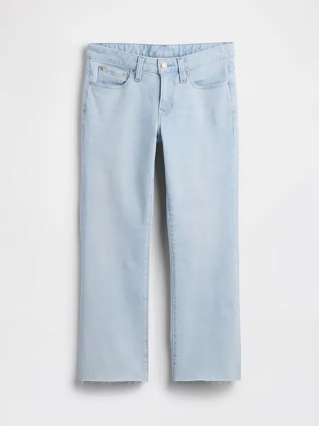 Jeans cropped a vita bassa, lunghi e dal taglio slim
