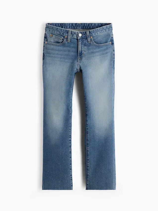 Jeans cropped a vita bassa, lunghi e dal taglio slim