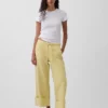 Jeans cropped a vita bassa, morbidi e dal taglio ampio in stile anni ’90