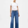 Jeans cropped a vita bassa, ultra morbidi e dal taglio rilassato