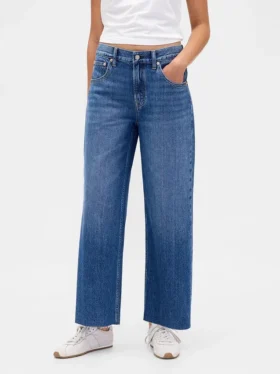 Jeans cropped a vita bassa, ultra morbidi e dal taglio rilassato