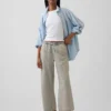 Jeans cropped larghi in stile anni '90 a vita bassa