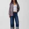 Jeans cropped larghi in stile anni '90 a vita bassa