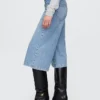 Jeans culotte a vita alta