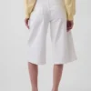 Jeans culotte a vita alta