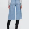 Jeans culotte a vita alta