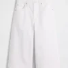 Jeans culotte a vita alta