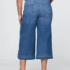 Jeans culotte a vita alta