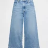 Jeans culotte a vita alta