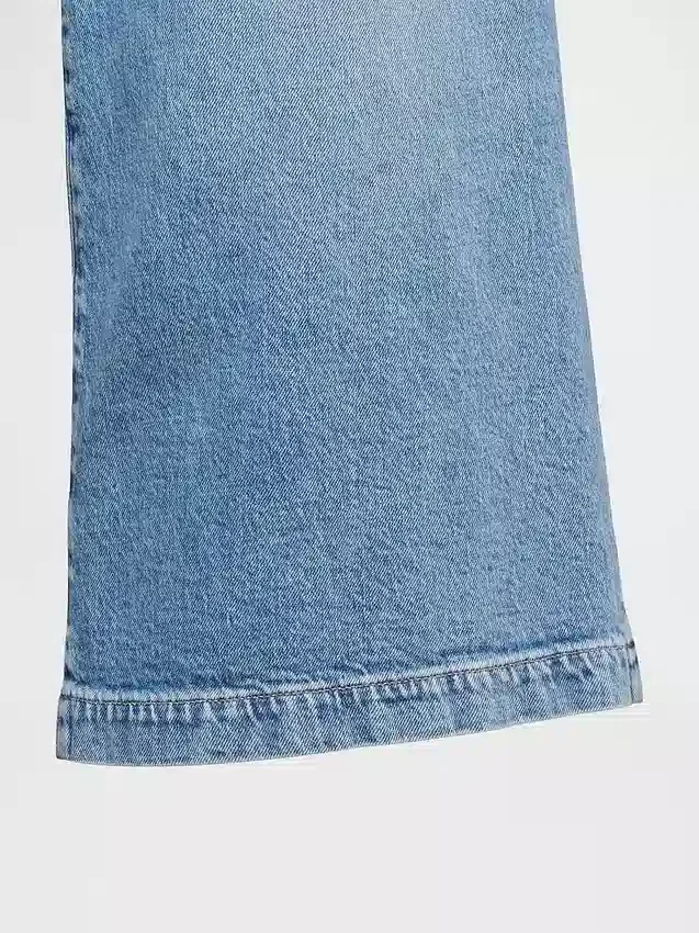 Jeans culotte a vita alta