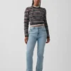 Jeans Curvy a vita alta, slim e dritto in stile anni '90