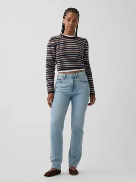 Jeans Curvy a vita alta, slim e dritto in stile anni '90