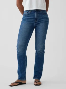 Jeans Curvy a vita alta, slim e dritto in stile anni ’90
