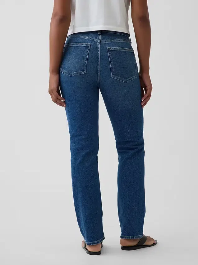 Jeans Curvy a vita alta, slim e dritto in stile anni '90