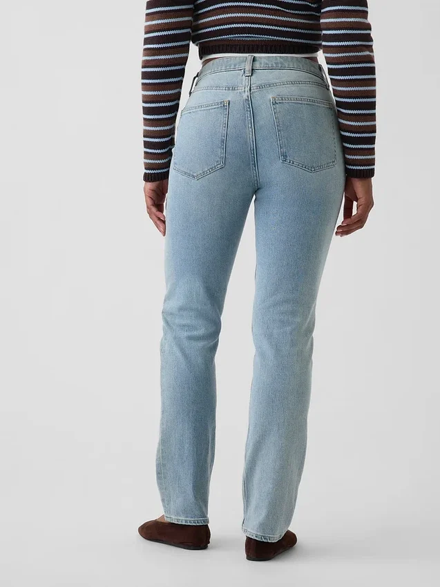 Jeans Curvy a vita alta, slim e dritto in stile anni '90