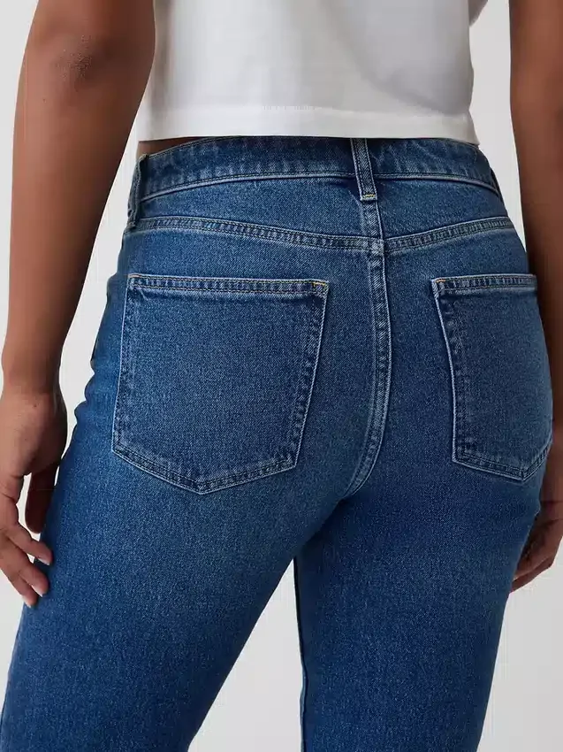 Jeans Curvy a vita alta, slim e dritto in stile anni '90