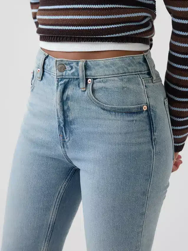 Jeans Curvy a vita alta, slim e dritto in stile anni '90