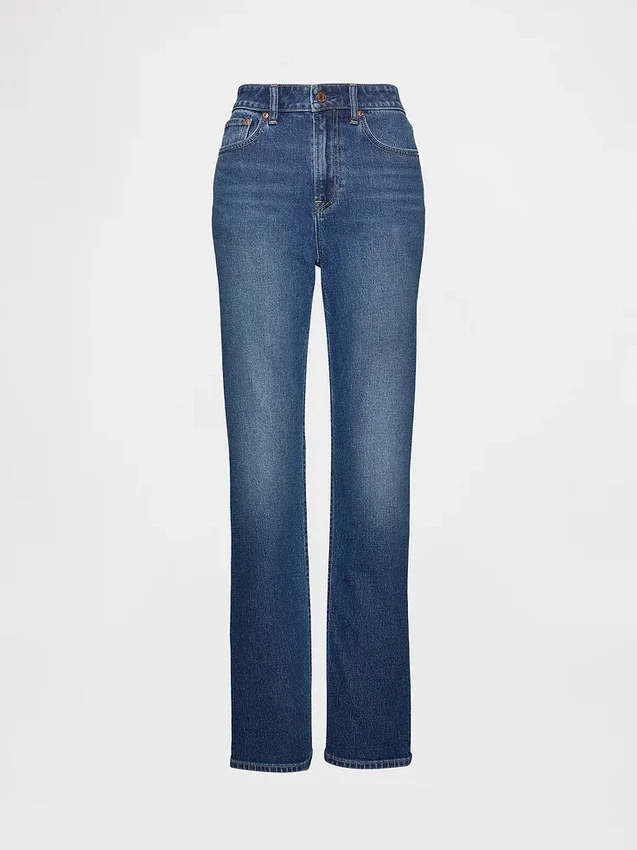 Jeans Curvy a vita alta, slim e dritto in stile anni '90