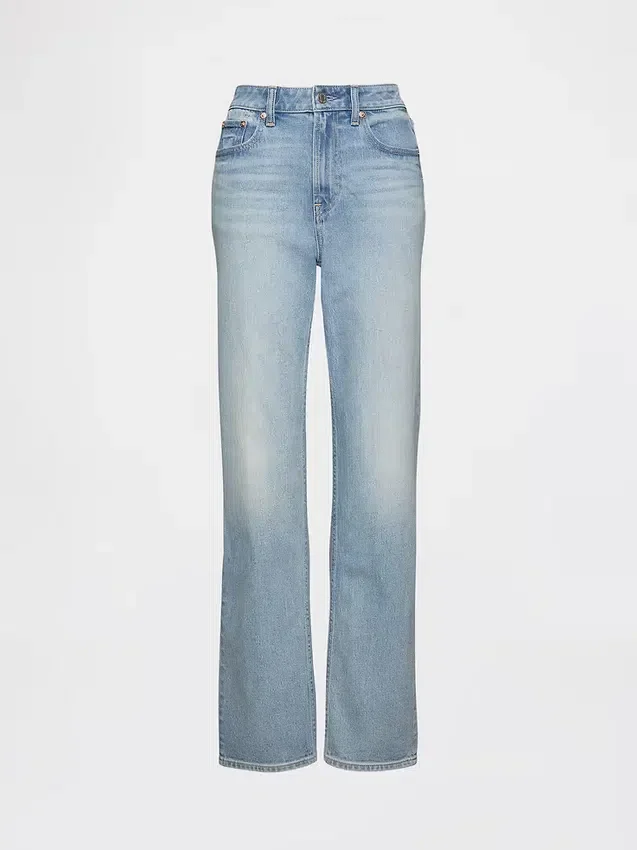 Jeans Curvy a vita alta, slim e dritto in stile anni '90