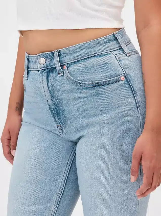 Jeans Curvy a vita alta, slim e dritto in stile anni '90