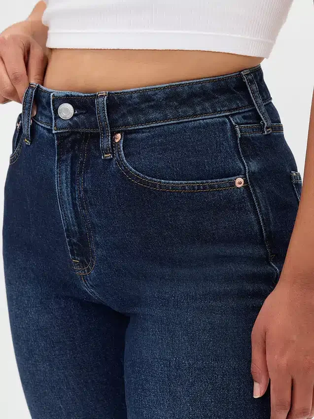 Jeans Curvy a vita alta, slim e dritto in stile anni '90