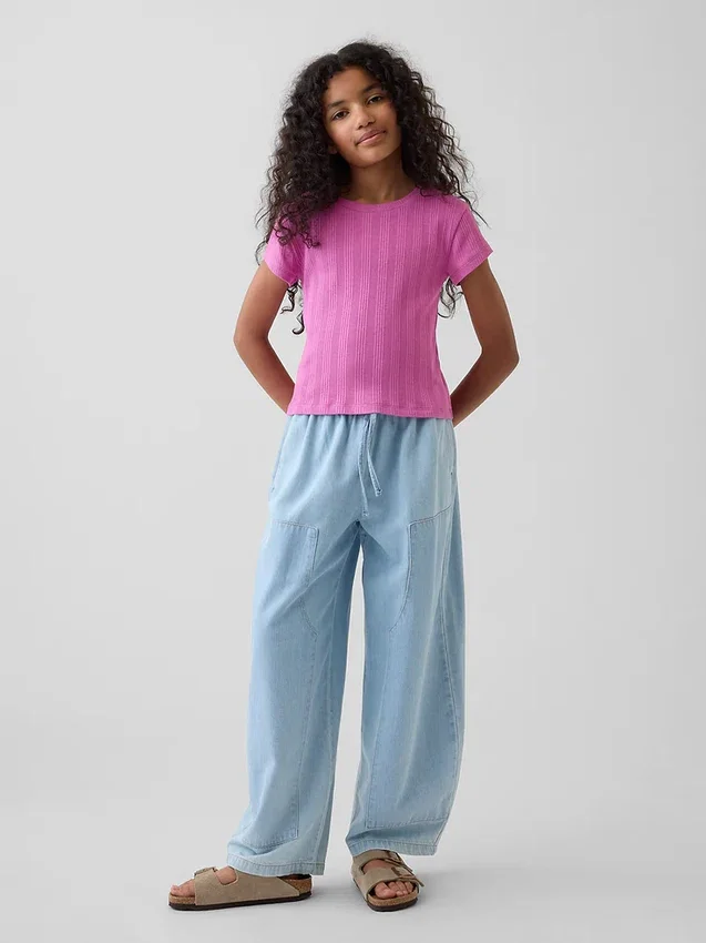 Jeans da bambino a vita alta dal taglio comodo
